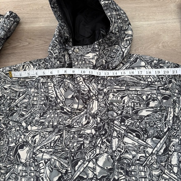 Grenade Fatigue Project AOP Hooded Full Zip Snowboard Jacket Mens Size S RARE - Picture 9 of 11